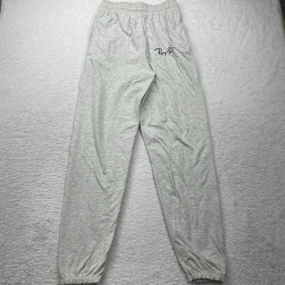 Vintage Ray Ban‎ Sweatpants Joggers Gray Men's Timeout Made In USA Size Medium